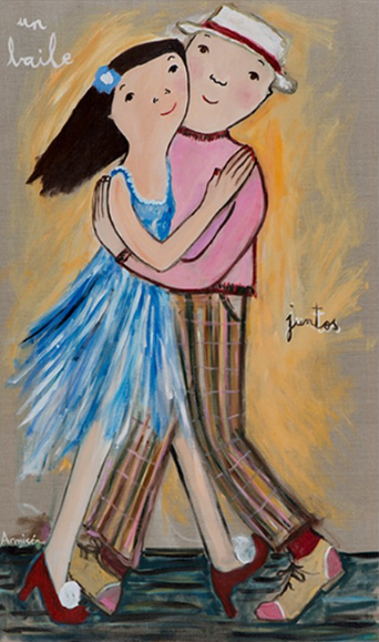 A dance · Oil on Canvas · 162 x 97 cm · 2018 · A dance · Oil on Canvas