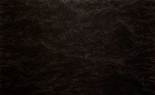 김지영_파도 · 종이에 목탄 · 150 x 247cm · 2015 · Wave · charcoal on paper