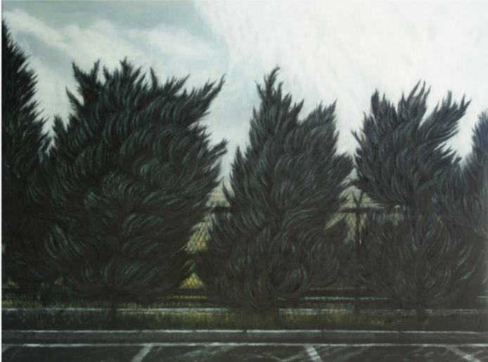 이성경 - 빛을 등지고2-1 · 장지에 채색. 혼합재료 · 140x190cm · 2019 · Against the light 2-1 · mixed materials