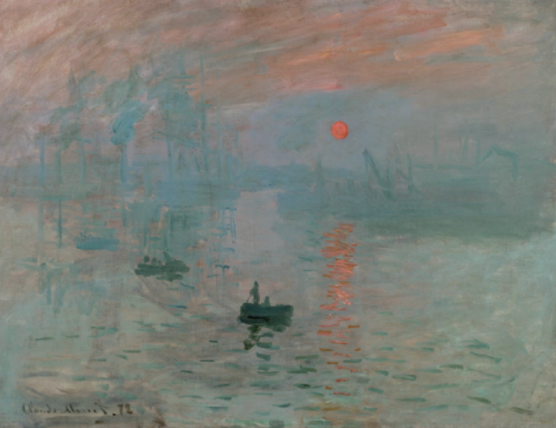 인상;해돋이 · 캔버스에 유채 · 48X63 · 1872 · Impression : Sunrise · Oil on canvas