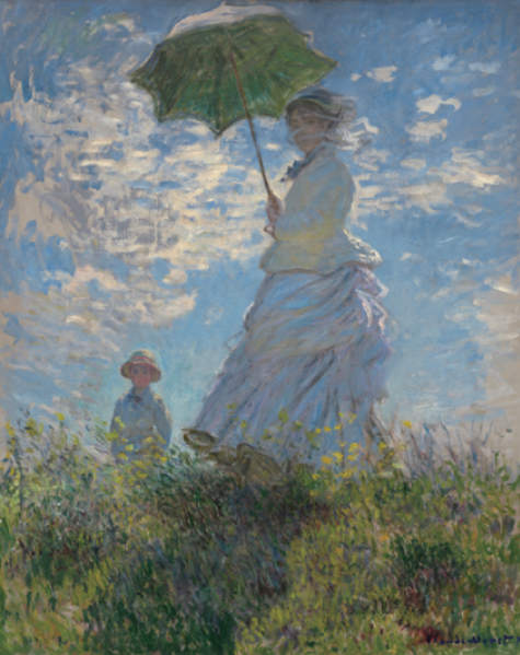 파라솔을 든 여인 - 카미유와 장 · 캔버스에 유채 · 100 x 81cm · 1875 · Woman with a Parasol - Madame Monet and Her Son · Oil on canvas