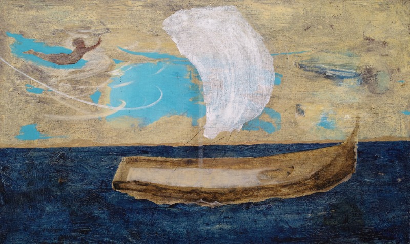 追風 · lithograph · 24.5x41cm · 2019 · Tale wind · lithograph