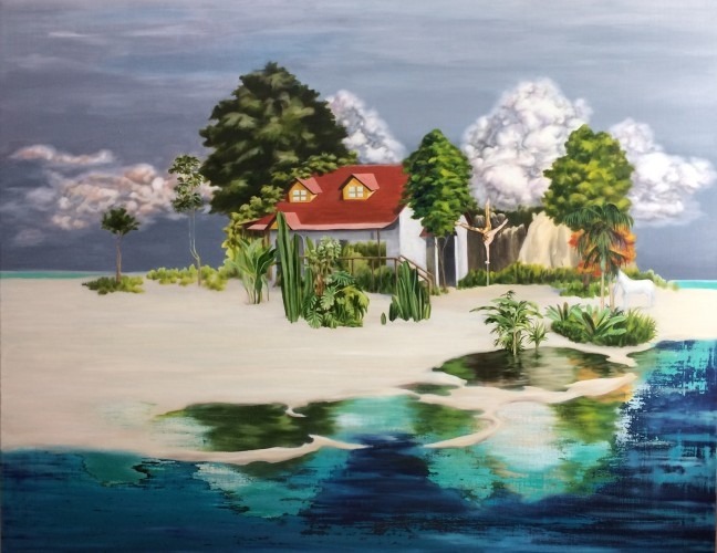 Isle · oil on canvas · 91 x 116.8cm · 2018 · Isle · oil on canvas