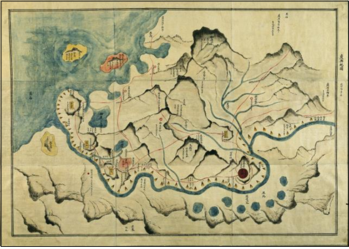 녹둔도가 그려진 경흥부지도 · 1872 · Gyeongheungbujido