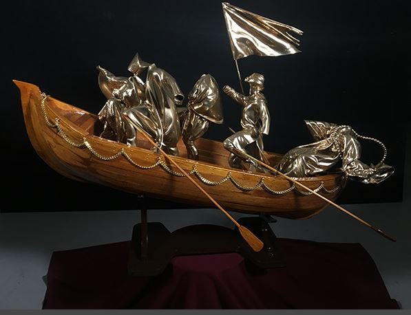Sailing Towards God_Senies2 · Wood_ABS Plastic_Mixed Media · 116x35x80cm · 2019 · Sailing Towards God_Senies2 · Wood_ABS Plastic_Mixed Media