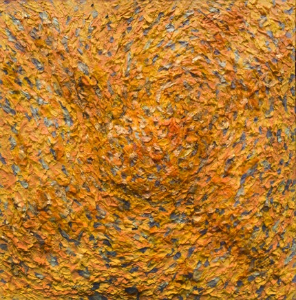 꽃결 · 한지 켜 위에 채색 · 80x80cm · 2019 · Grain of Flower