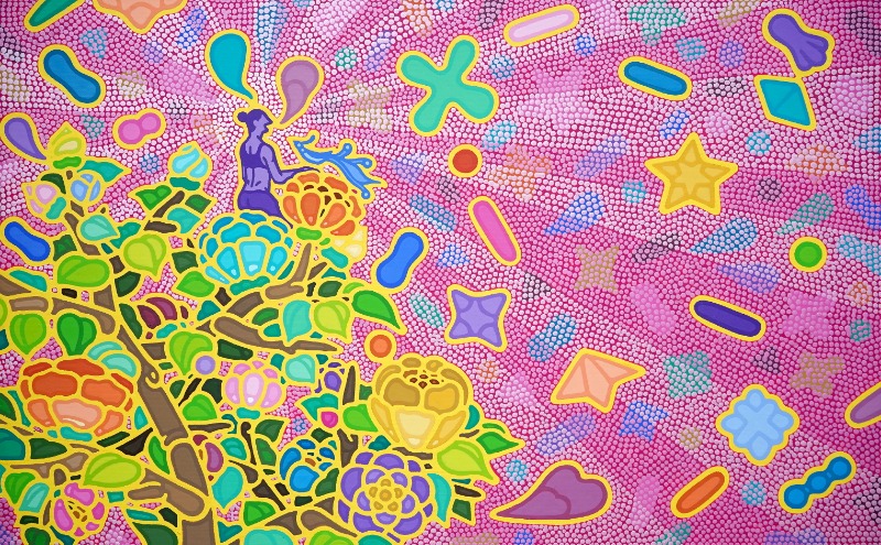 자유소생도 94 · 캔버스에 아크릴 · 53 x 33.4 cm · 2019 · Revive of freedom 94 · Acrylic on canvas