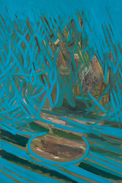 곽상원 <서있는 사람> · Oil on canvas · 194X130cm · 2019 · A standing man · Oil on canvas