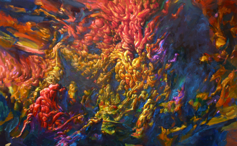 Shape of color · Oil on canvas · 80.3X130cm · 2017 · Shape of color · Oil on canvas