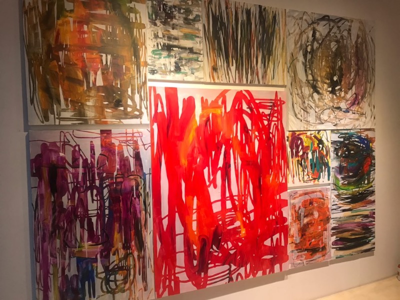 installation view · Acrylic on canvas · 2019 · installation view · Acrylic on canvas
