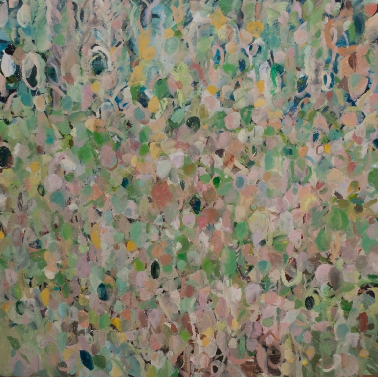 Les papillons de nuit · Oil on canvas · 160×160cm · 2019 · Les papillons de nuit · Oil on canvas
