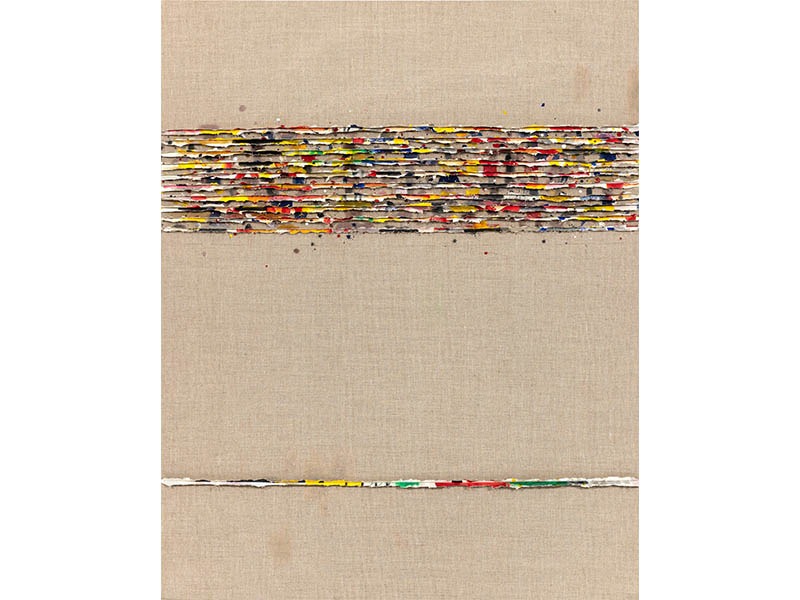 연속성의 마무리 · Acrylic and oil on canvas · 162 x 130 cm · 1994 · Solution de continuité · Acrylic and oil on canvas