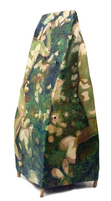 숲의 내부 · 입체에 유채 · 190×70×70cm · 2000 · Inside of Forest · Oil on solid