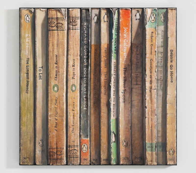 Penguin_Books · Oil on canvas · 120x120cm · 2019 · Penguin_Books · Oil on canvas