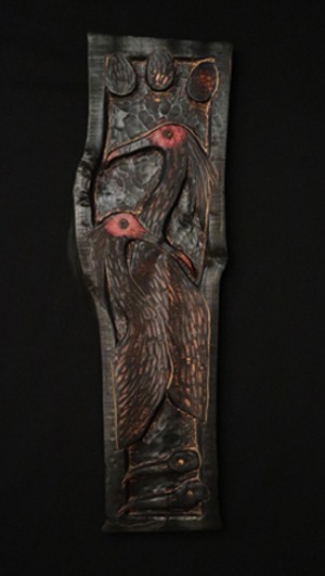 사라지는 것들에 대하여 · Mixed Media on Wood · 92x31cm · 2019 · Mixed Media on Wood