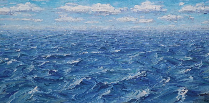 바다 · oil on Canvas · 100x200cm