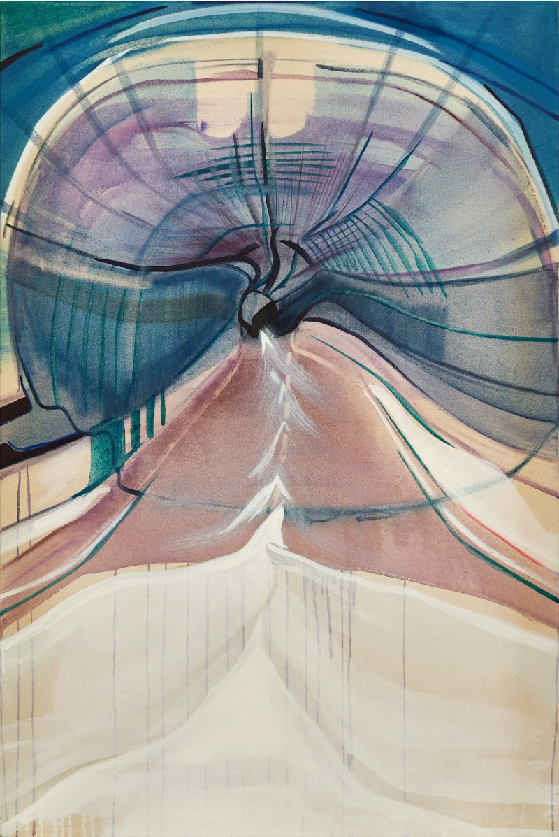 터널 · 캔버스에 수용성 유화 · 120x80x3cm · 2018 · Water mixable oil on canvas