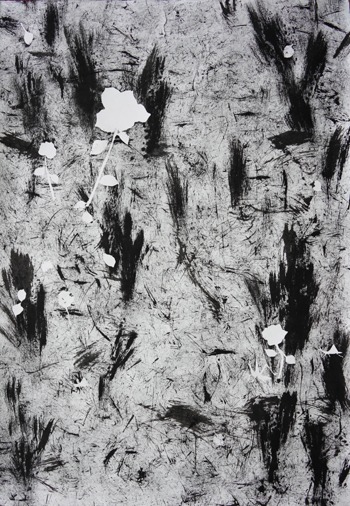 사색 · 한지에 수묵 · 150x210cm