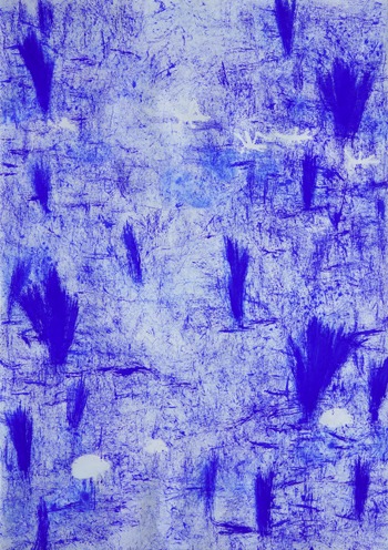 사색 · 한지에 채색 · 150x210cm
