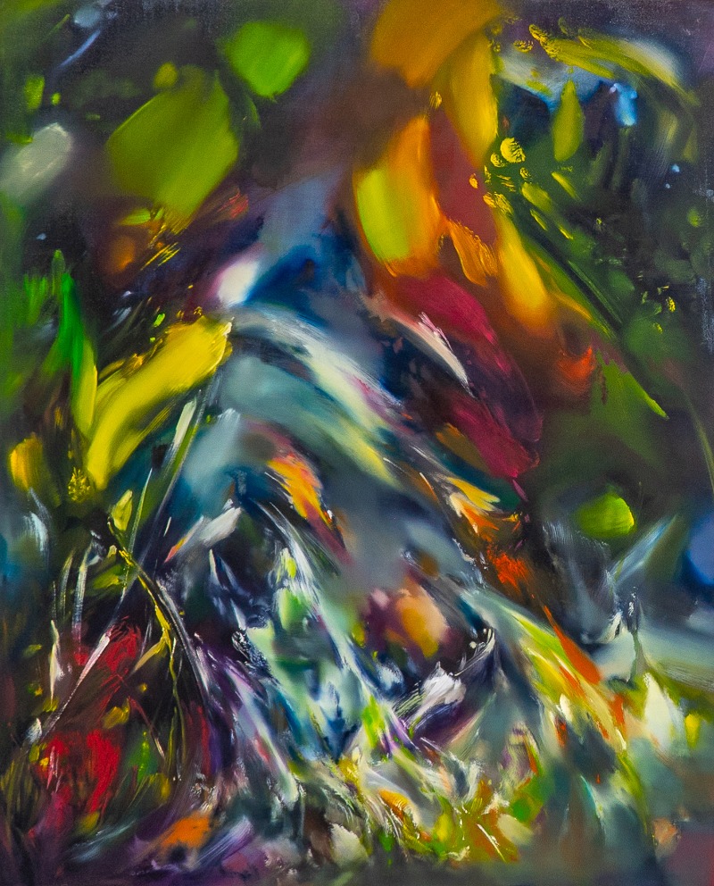 왜곡된 밤 · oil on canvas · 162.2x130.3cm · 2019 · Distorted night · oil on canvas