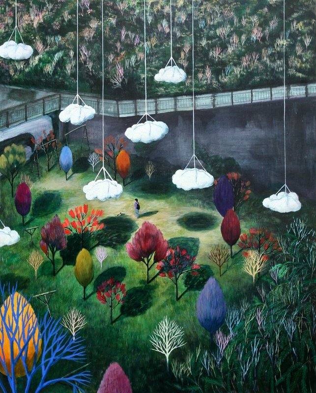 공터 · 캔버스에 아크릴 · 100x80cm · 2010 · A vacant lot · acrylic on canvas