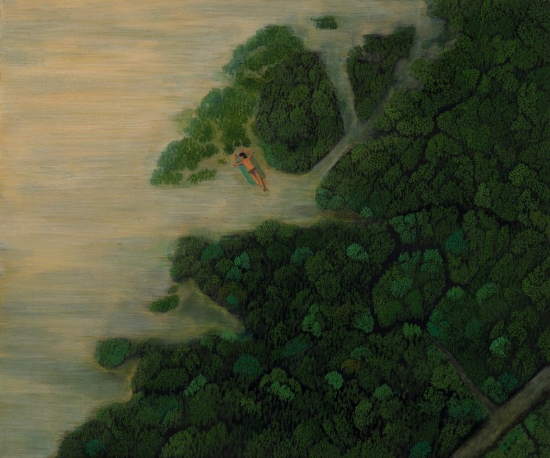 안식처 · 리넨에 아크릴 · 60x73cm · 2009 · A place to rest · acrylic on linen