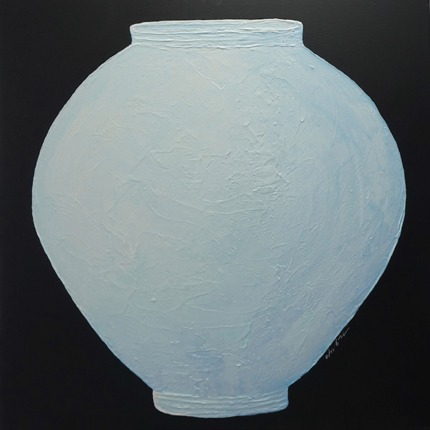 공-空(비취달항아리1) · Mixed Media · 72.7x72.7cm · 2019 · Empty · Mixed Media