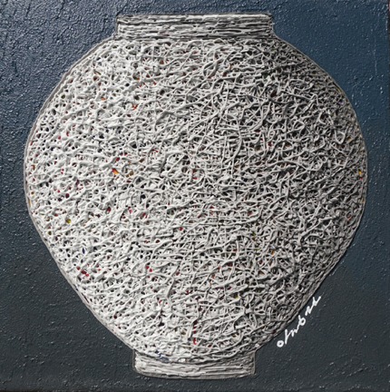 순환5 · Mixed Media · 32x32cm · 2019 · Circle · Mixed Media
