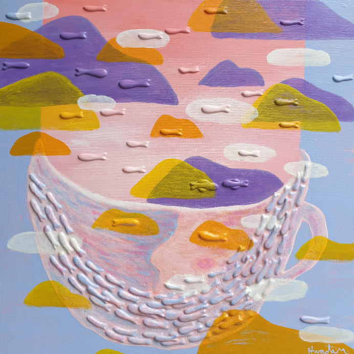 Fiseed1959 · mixed materials on canvas · 50 × 50 cm · 2019 · Fiseed1959 · mixed materials on canvas