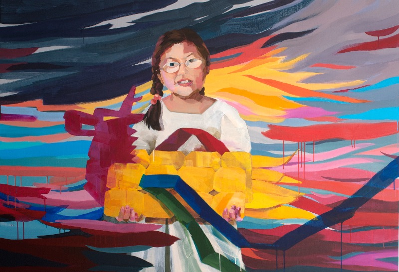 반야용선 · Acrylic on canvas · 112.1x162.2cm · 2019 · Banyayongsun · Acrylic on canvas