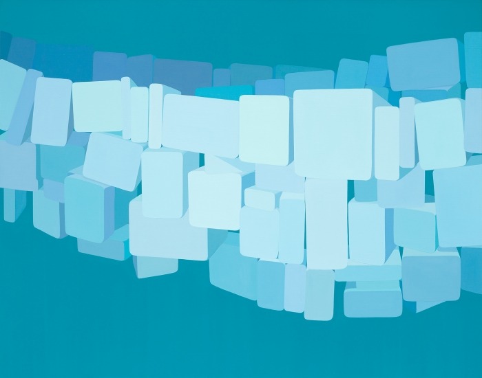 The wall in the mind Ⅳ · Acrylic on canvas · 150×190cm · 2016 · The wall in the mind Ⅳ · Acrylic on canvas