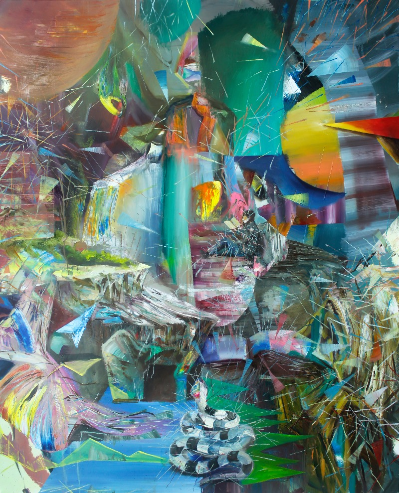 바늘섬 · oil on canvas · 162.2x130.3cm · 2019 · Neddle Island · oil on canvas