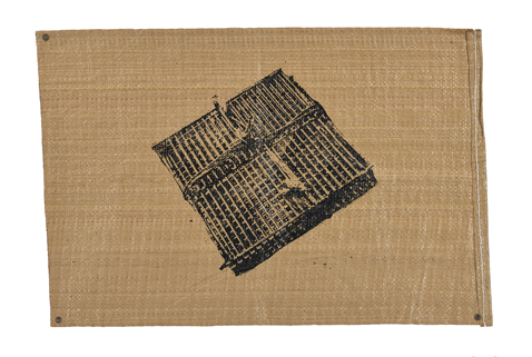 강원도 고성군 죽왕면 곡실평길 330 #6 · 마대에 실크스크린 · 41×61cm · 2019 · 330, Goksilpyeong-gil, Jugwang-myeon, Goseong-gun, Gangwon-do, Republic of Korea #6