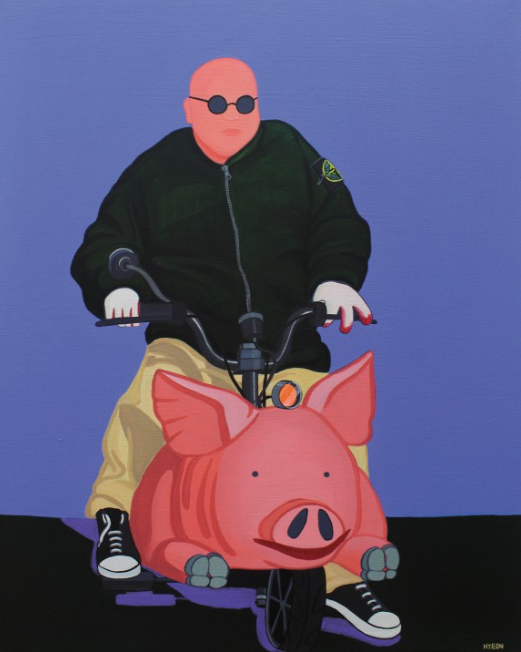 김현정_가짜여도 좋아 · acrylic on canvas · 72.7x91cm · 2019 · It's okay to fake. · acrylic on canvas