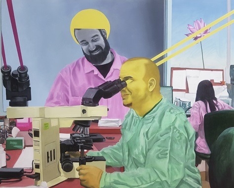 신선우_라보 · 캔버스에 유채 · 80.3×100cm · 2019 · Labo · Oil on canvas