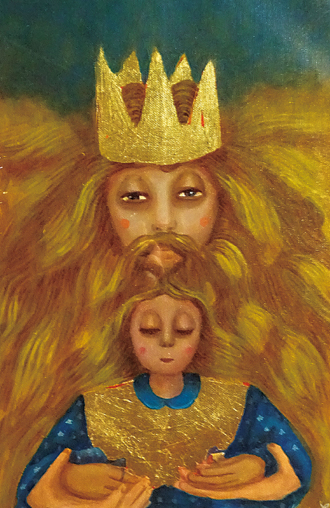 Marcia zegarra_신의 아이 · 23.5x37cm · Child of God