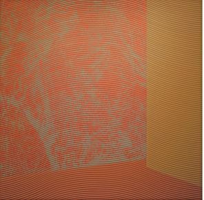 by degrees · scenes,acrylic gouache,gel on modelling made canvas · 100x100cm · 2017 · by degrees · scenes,acrylic gouache,gel on modelling made canvas