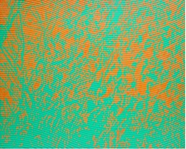 slow pigment · acrylic gouache,gel on modelling made canvas · 72.5x91cm · 2019 · slow pigment · acrylic gouache,gel on modelling made canvas