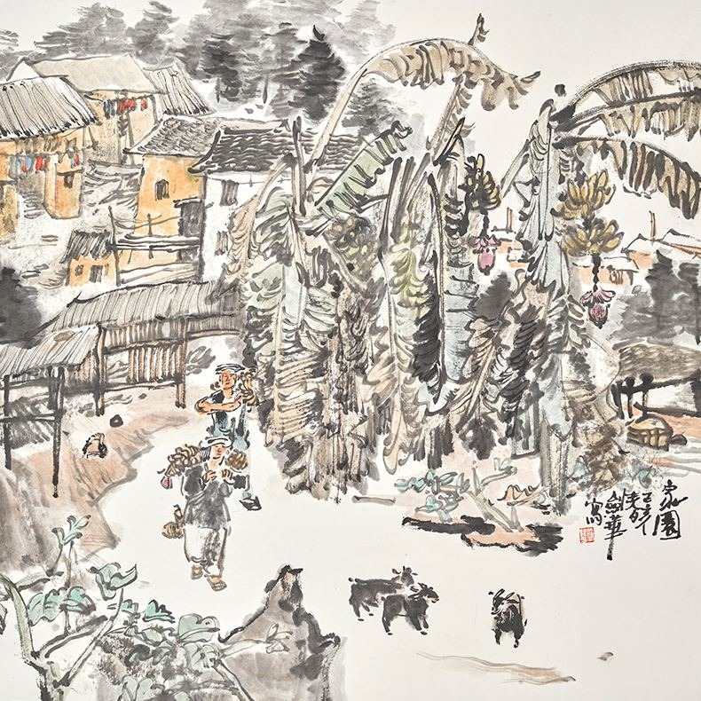 <한중문화예술교류전> · 전시 작품 중 일부 · exhibition work