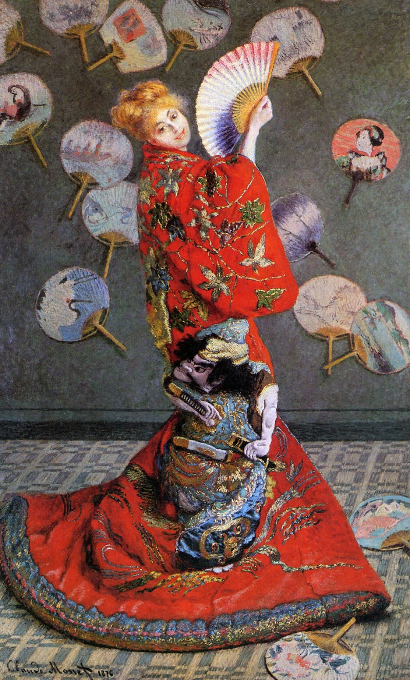 일본여인 또는 기모노를 입은 카미유 · 캔버스에 유채 · 231.5x142cm · 1876 · Japanese Woman(or Camille in Japanese costume) · oil on canvas