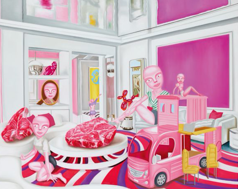 페이크 라이프3 · oil on canvas · 162.2 x 130.3cm · 2017 · oil on canvas