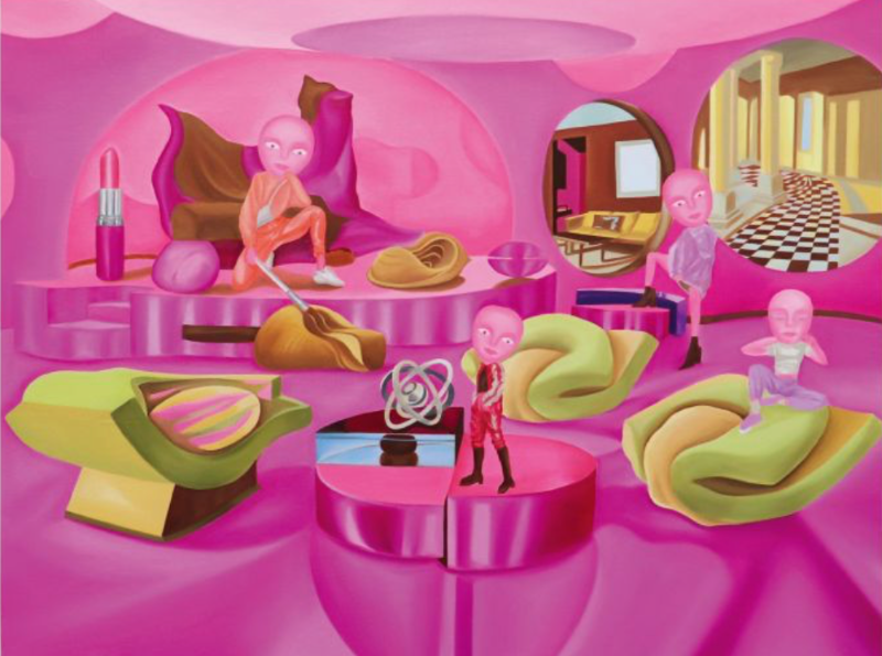 페이크 라이프4 · oil on canvas · 162.2 x 130.3cm · 2019 · oil on canvas