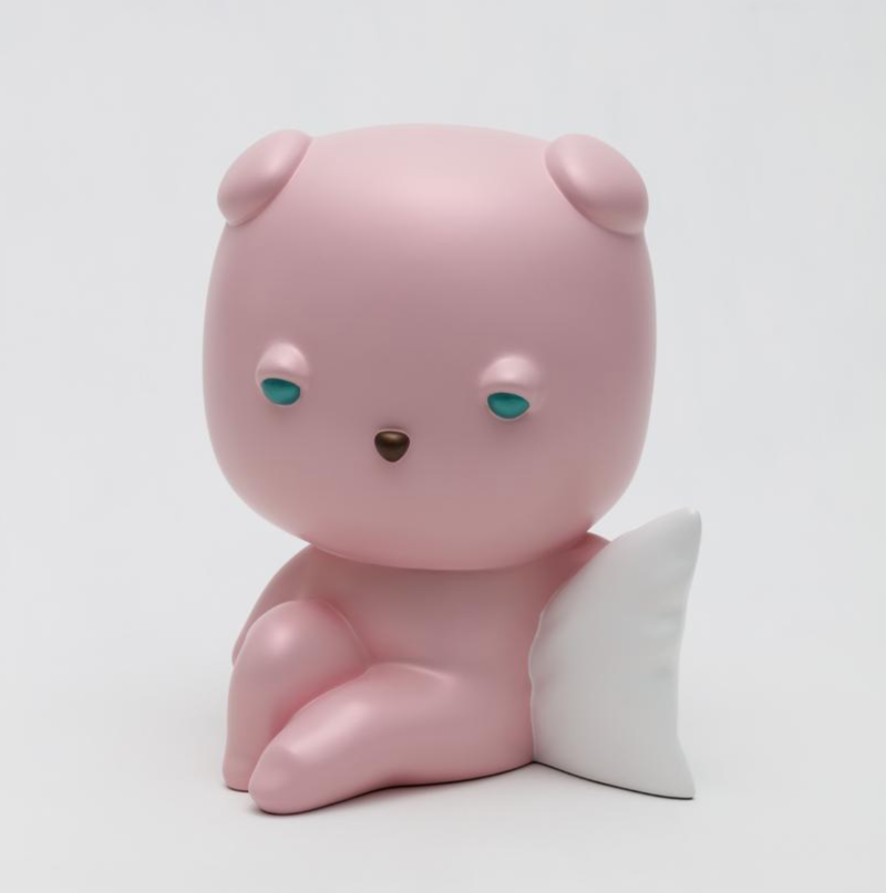 Green-Eyed Soul, Sleebu · car paint on plastic · 28x24x36cm · 2019 · Green-Eyed Soul, Sleebu · car paint on plastic