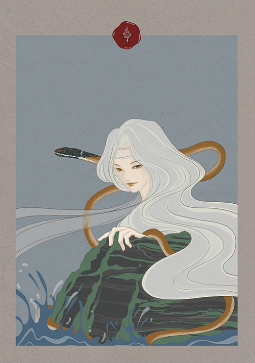 <오름 상상 그림 하나, 서쪽 열두 오름> 전시작품 · <An Imaginative Picture of  Oreum, and 12 Western Oreums> Exhibition Piece