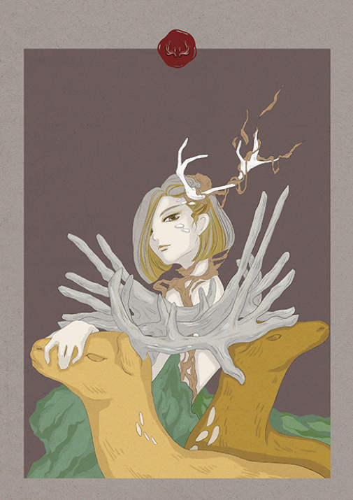 <오름 상상 그림 하나, 서쪽 열두 오름> 전시작품 · <An Imaginative Picture of  Oreum, and 12 Western Oreums> Exhibition Piece