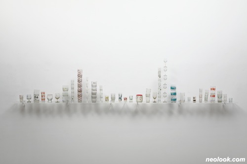 It was still there_거제2동 둥근식탁이 있던 집 · 20×300cm · 2019 · It was still there_The house with a round table in Geoje 2-dong