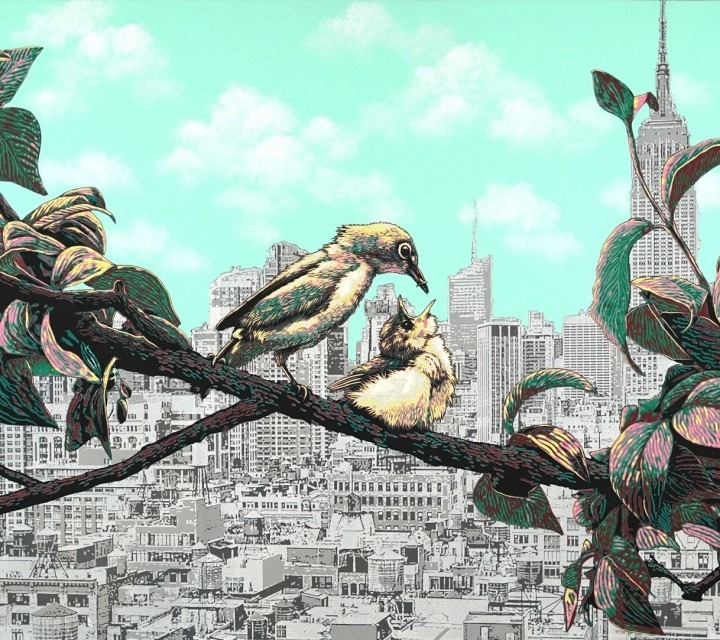 Strange Landscape · Aorylio&Soratoching&Outting on Canvus · 97x162cm · 2012 · Strange Landscape · Aorylio&Soratoching&Outting on Canvus