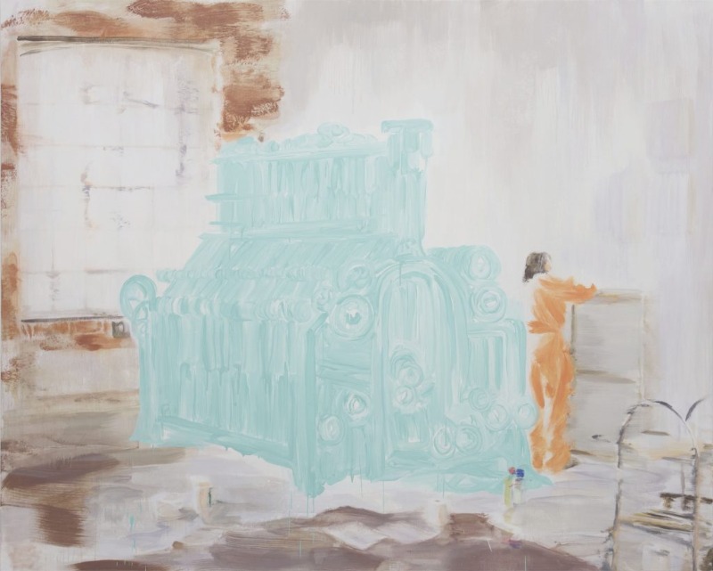 슈피너라이의 한 작업실 · 캔버스에 유채 · 180×220cm · 2017 · A workshop in Spinnery · Oil on canvas