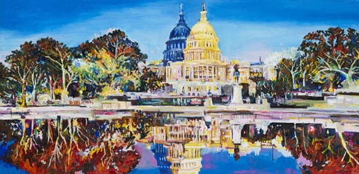 워싱턴디씨1 · 캔버스에 유채 · 114x56cm · 2018 · Washington, DC1 · Oil on Canvas