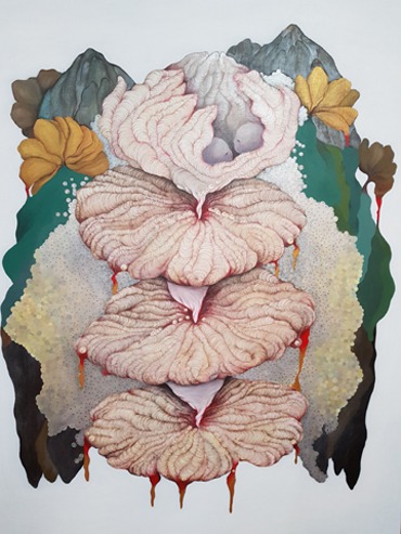 이영주/생명이 존재하는 그 자리1 · 캔버스에 아크릴 · 116.5x91cm · 2017 · Lee Young-joo/The place where life exists · Acrylic on Canvas